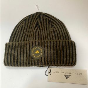 Adidas Stella McCartney Beanie Black Dark Khaki NWT